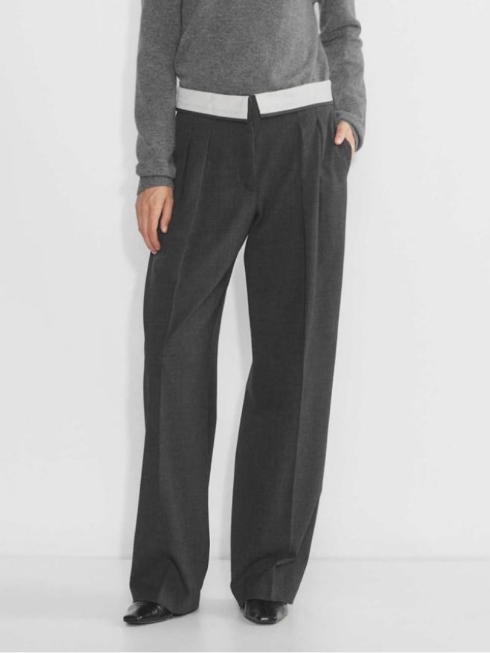 Aritzia Babaton Bureau Pant | Grey | Size S